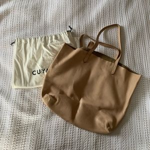 Cuyana Classic Leather Tote- Blush